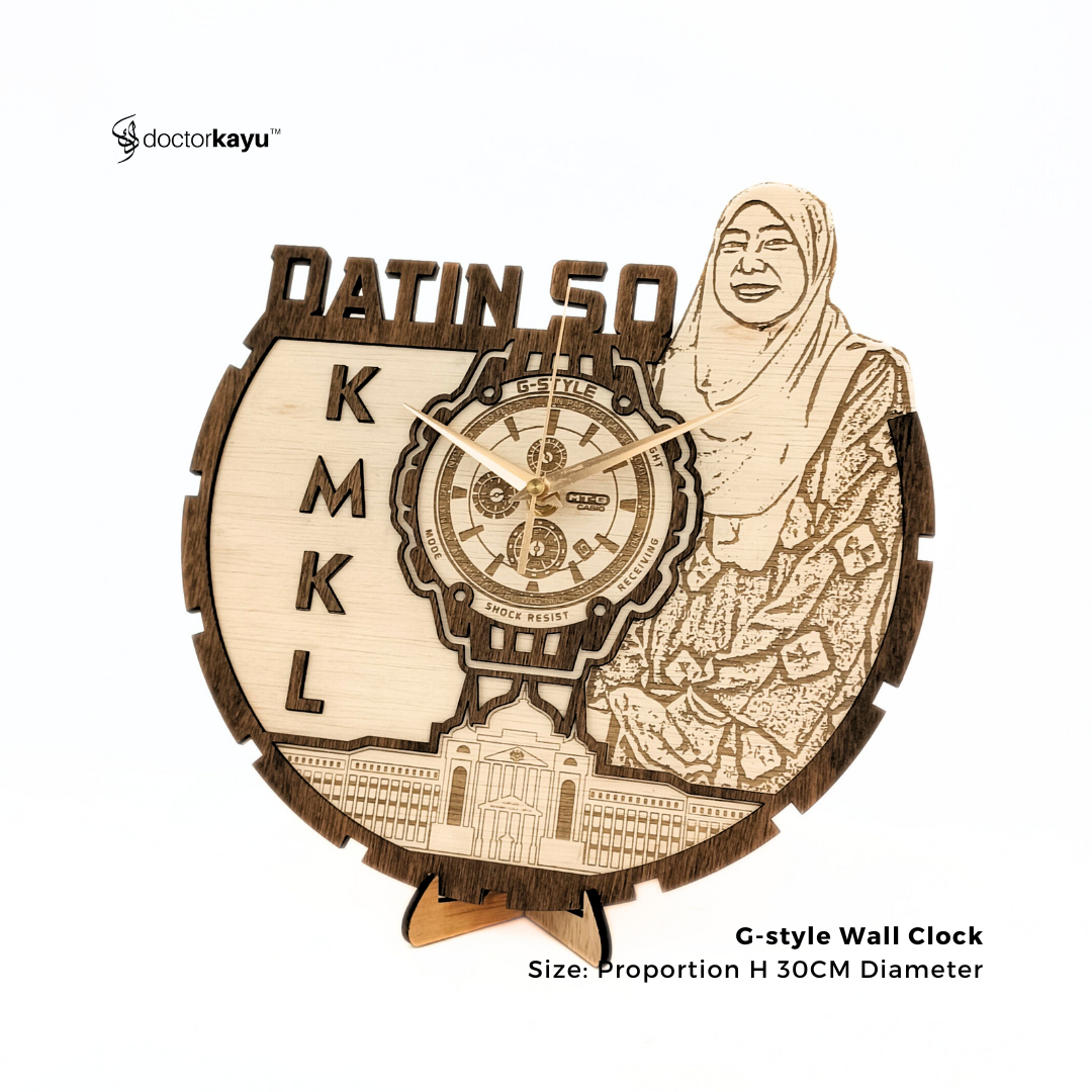 GStyle Wall Clock 30cm x 30cm by doctorkayu