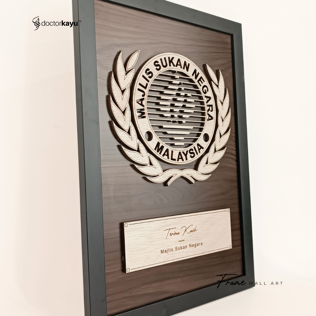 Frame Wall Art Double Layer Polyester A3 by doctorkayu