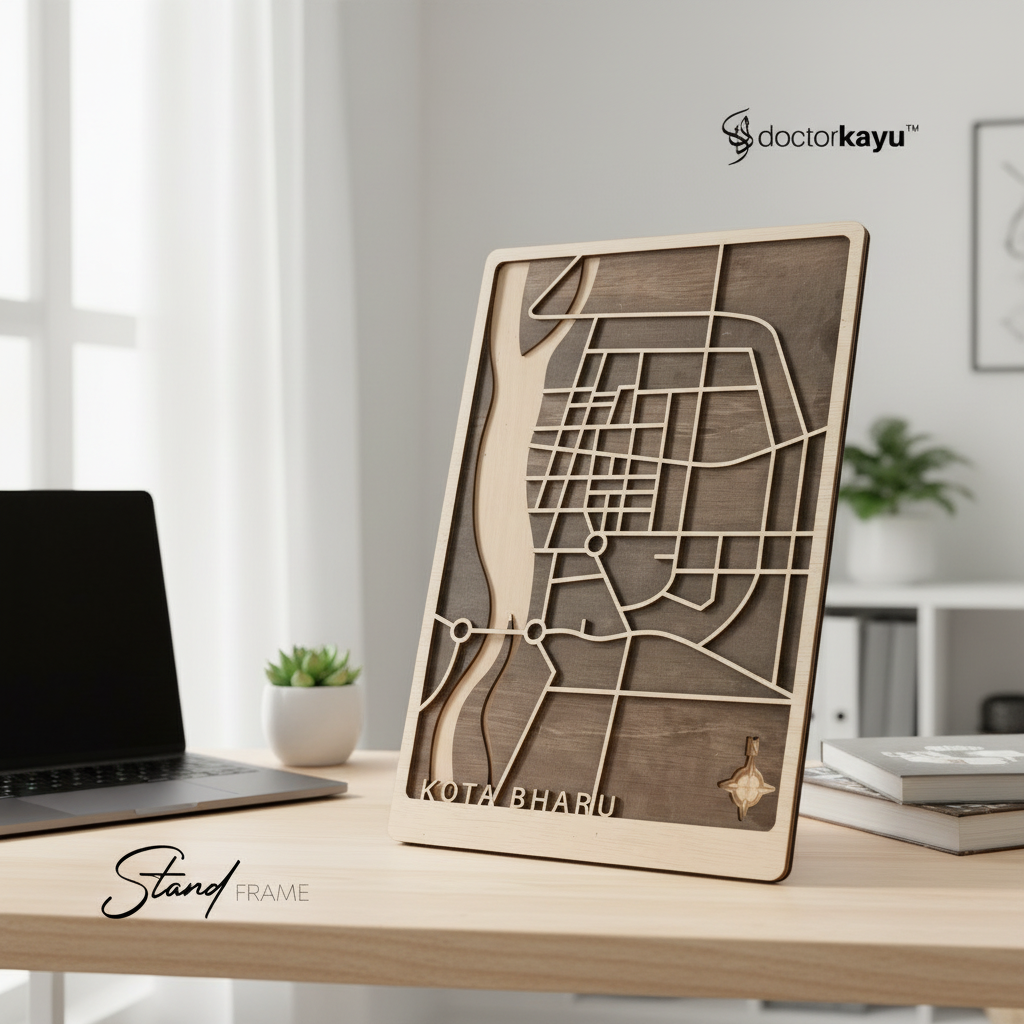 Malaysia Maps Frame in Office