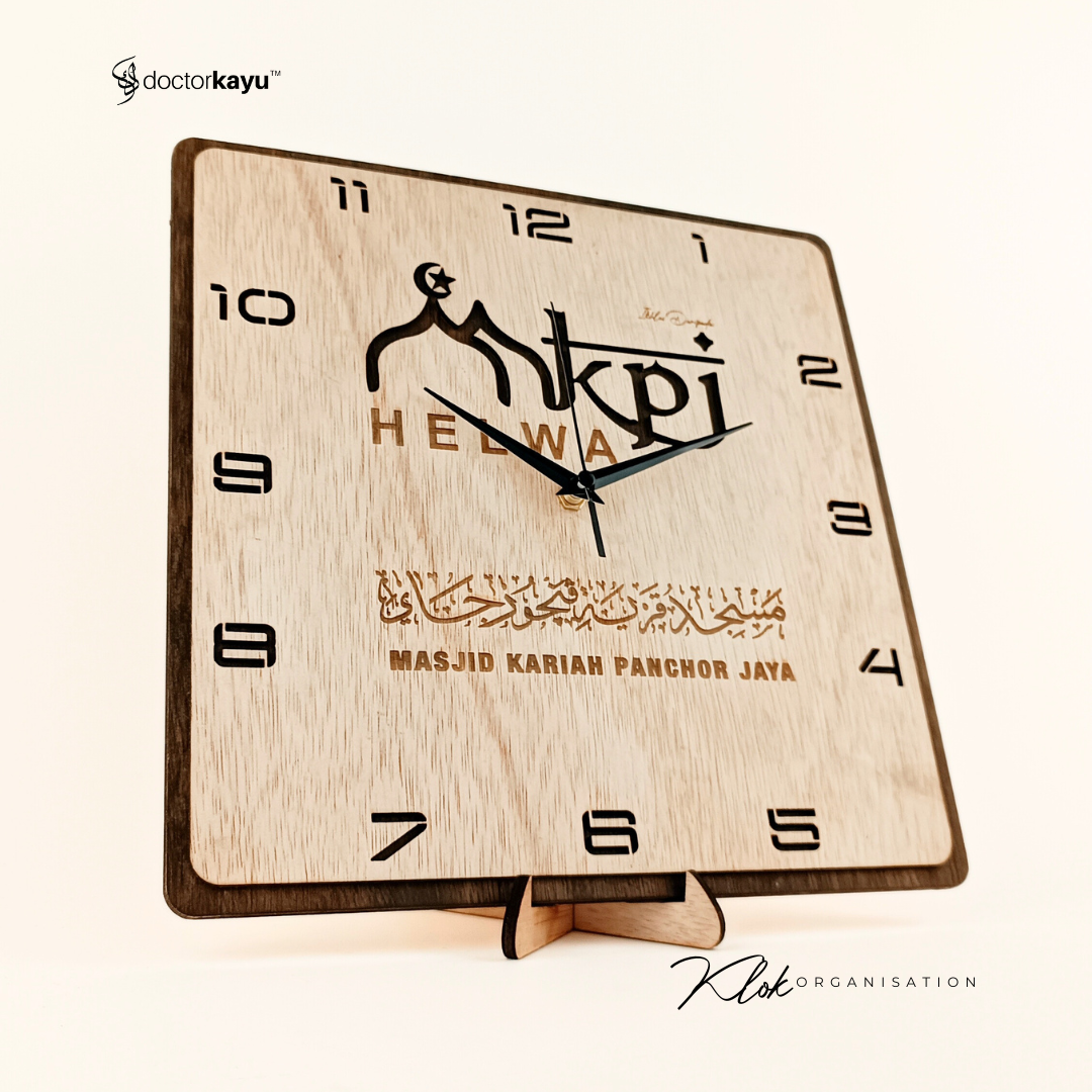 Organisation Wall Clock 30cm x 30cm by doctorkayu