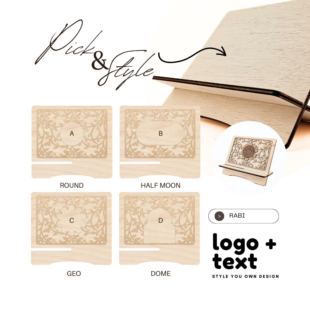 Rehal Bookstand Rabi 31cm x 33cm by doctorkayu