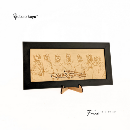 Frame Table Stand Art 30cm x 15cm by doctorkayu