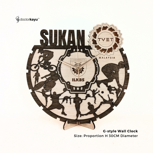 GStyle Wall Clock 30cm x 30cm  by doctorkayu