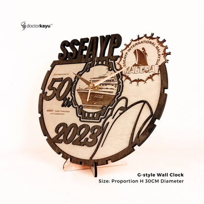 GStyle Wall Clock 30cm x 30cm  by doctorkayu