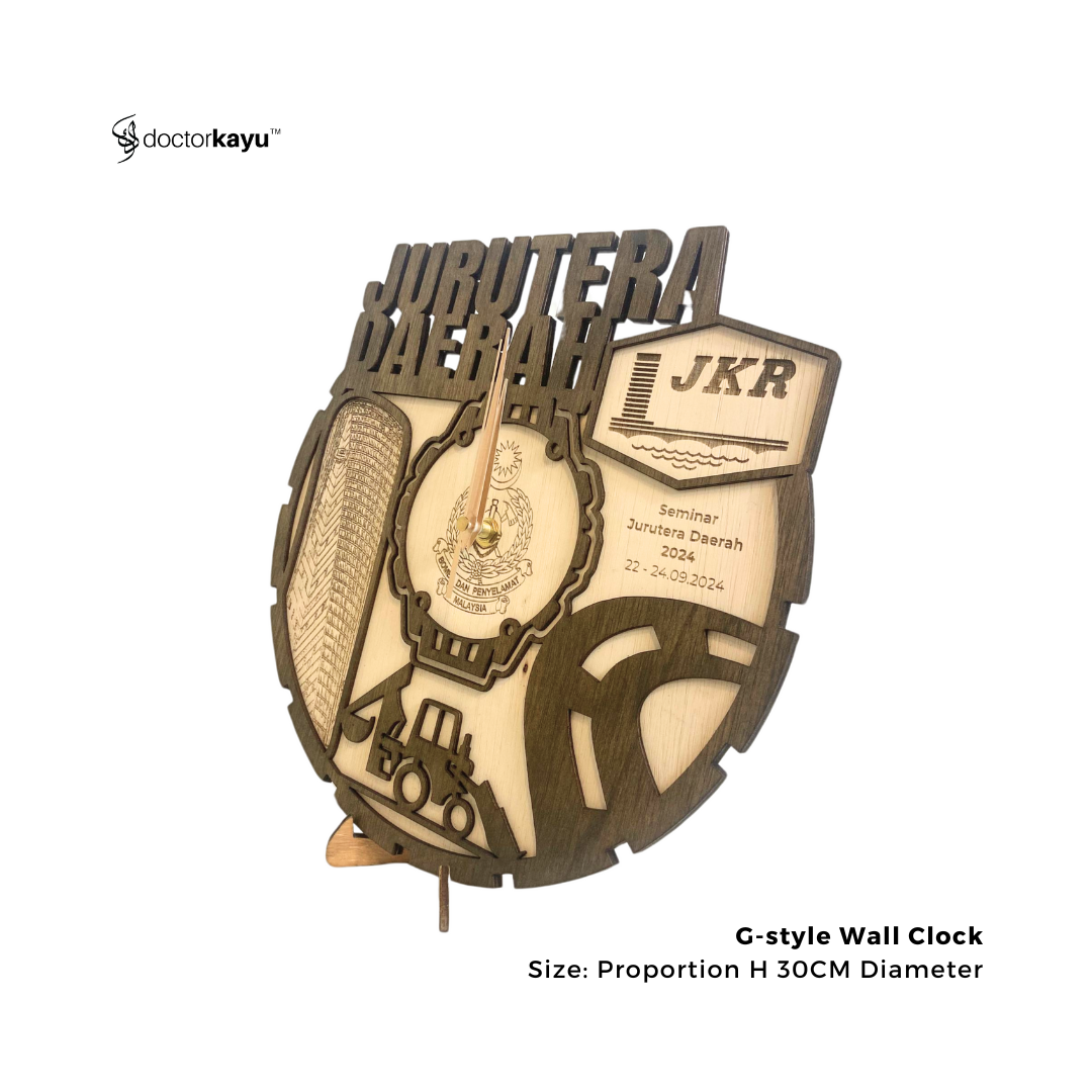 GStyle Wall Clock 30cm x 30cm  by doctorkayu