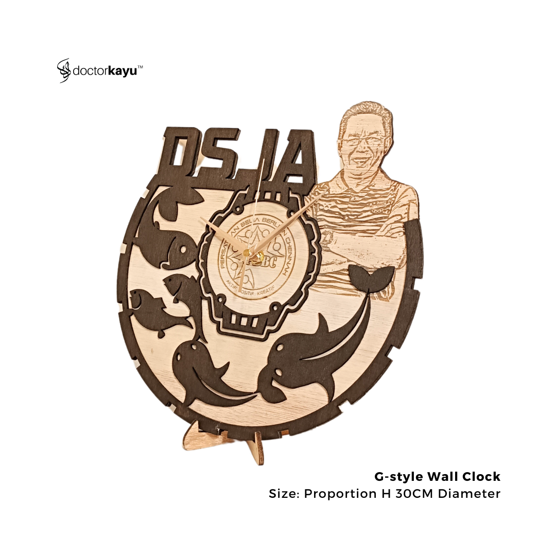 GStyle Wall Clock 30cm x 30cm  by doctorkayu