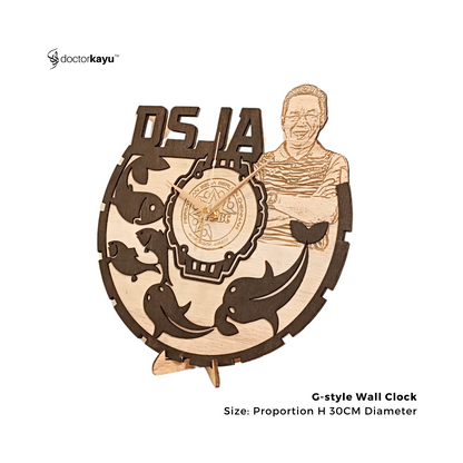 GStyle Wall Clock 30cm x 30cm  by doctorkayu