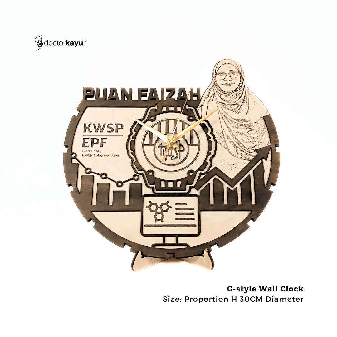 GStyle Wall Clock 30cm x 30cm  by doctorkayu