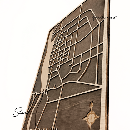 Stand Frame Malaysia Maps A3