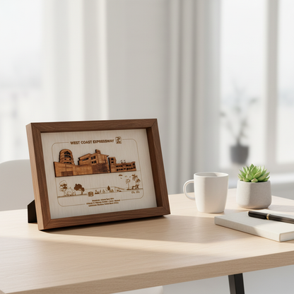 Frame Stand Art Double Layer on table