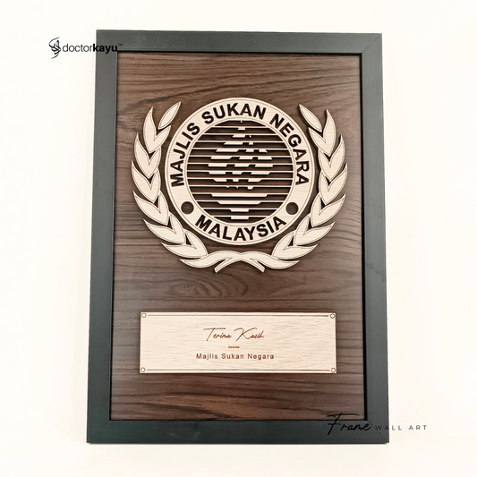 Frame Wall Art Double Layer Polyester A3 by doctorkayu