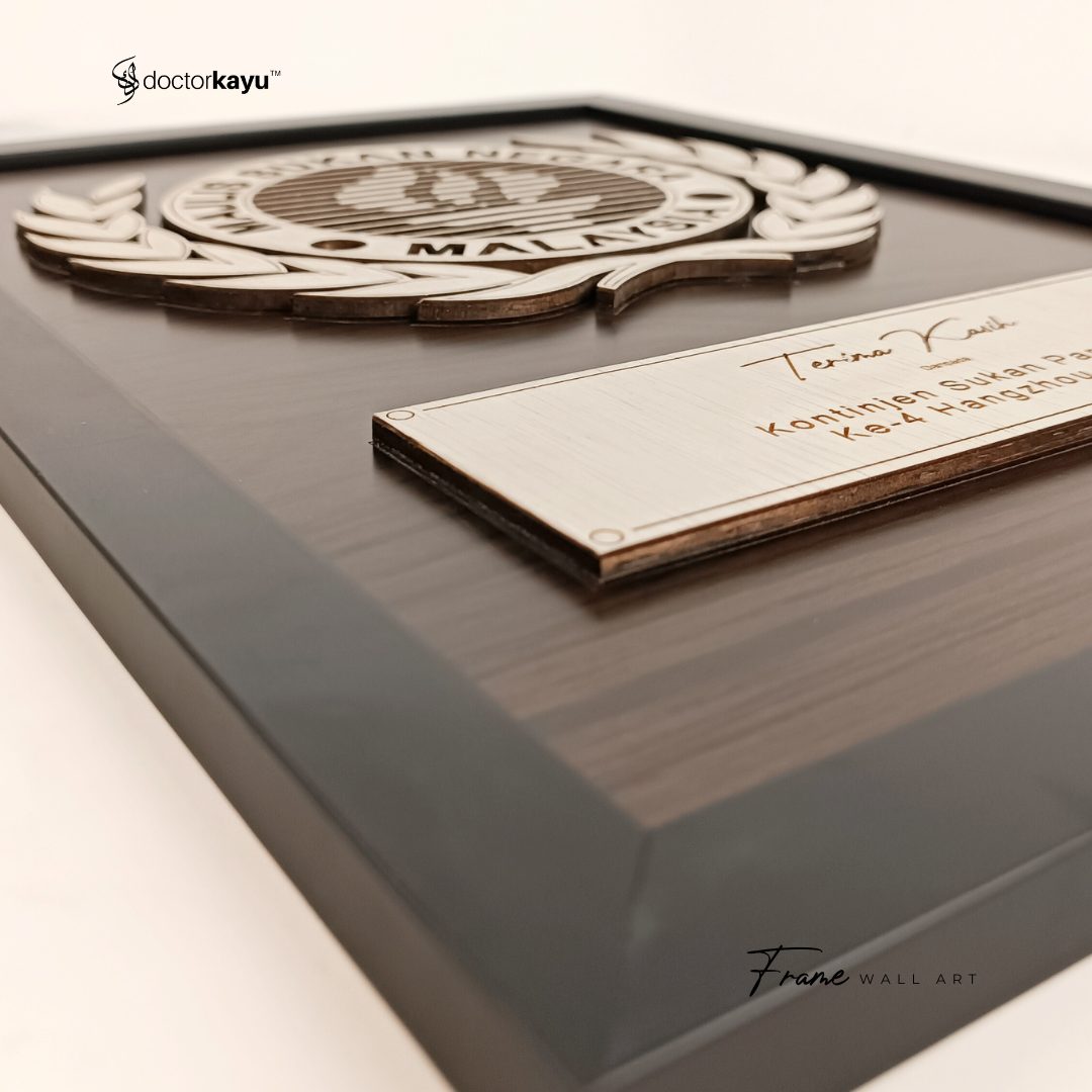 Frame Wall Art Double Layer Polyester A3 by doctorkayu