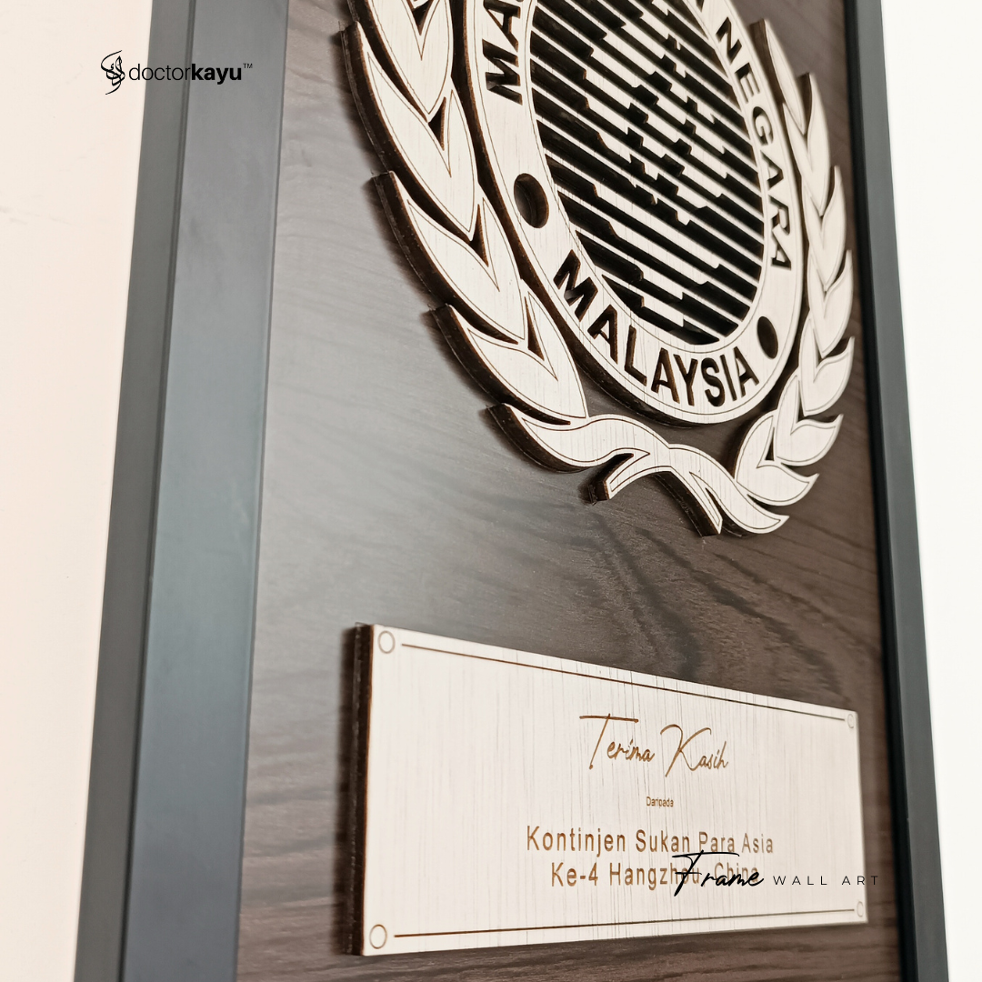 Frame Wall Art Double Layer Polyester A3 by doctorkayu