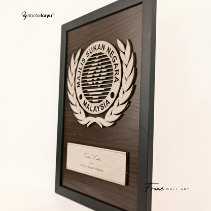 Frame Wall Art Double Layer Polyester A3 by doctorkayu