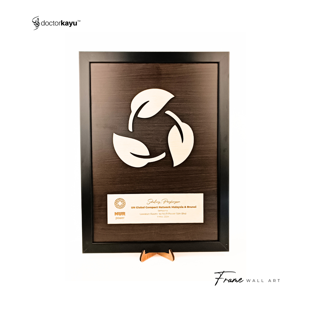 Frame Wall Art Double Layer Polyester A3 by doctorkayu