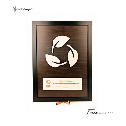 Frame Wall Art Double Layer Polyester A3 by doctorkayu