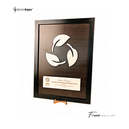 Frame Wall Art Double Layer Polyester A3 by doctorkayu