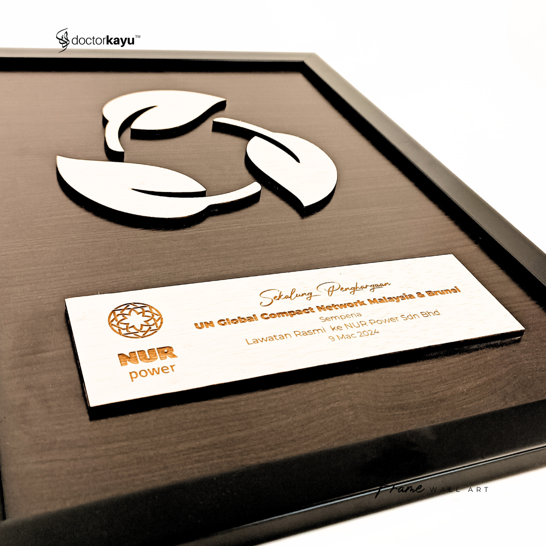 Frame Wall Art Double Layer Polyester A3 by doctorkayu