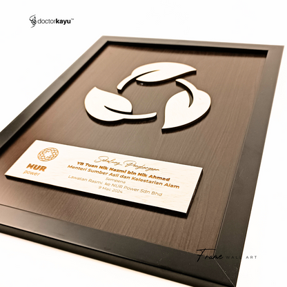 Frame Wall Art Double Layer Polyester A3 by doctorkayu