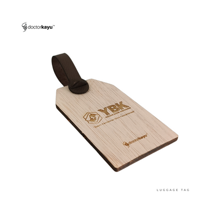 Luggage Tag Wooden 5cm x 10cm by WoozPluz