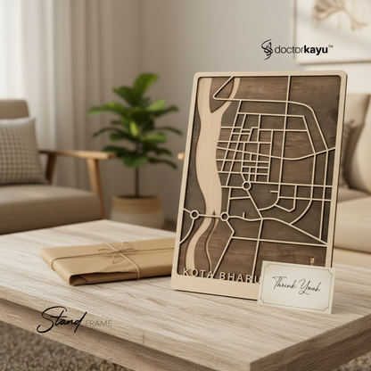 Malaysia Maps Frame as Gift