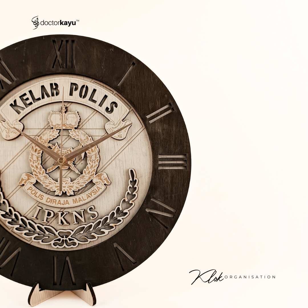 Organisation Wall Clock 30cm x 30cm  by doctorkayu