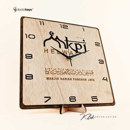 Organisation Wall Clock 30cm x 30cm  by doctorkayu