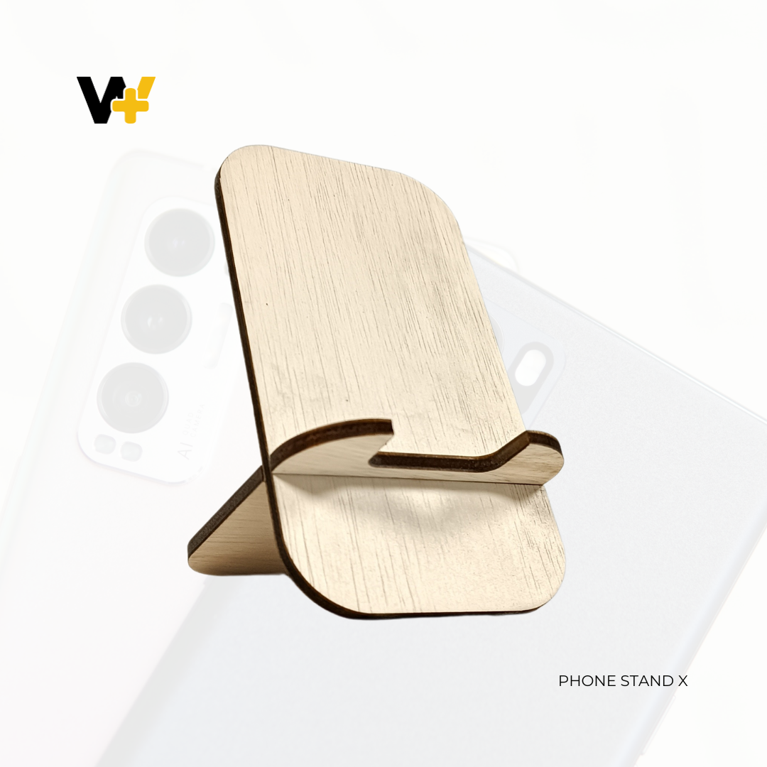 Phone Stand X Wooden 15cm x 8cm by WoozPluz
