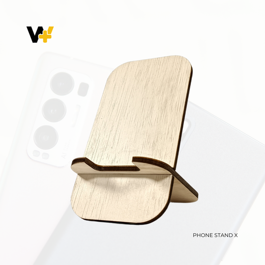 Phone Stand X Wooden 15cm x 8cm by WoozPluz