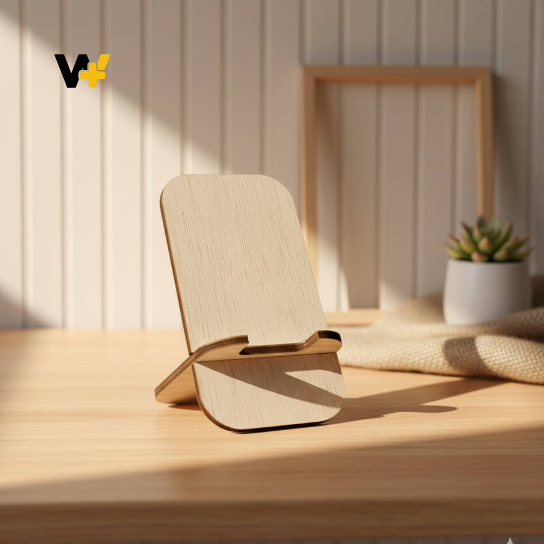 Phone Stand X Wooden 15cm x 8cm by WoozPluz