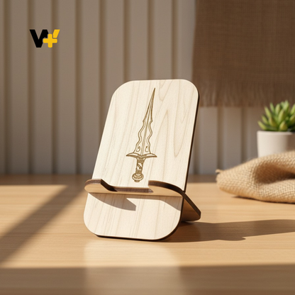 Phone Stand X Wooden 15cm x 8cm by WoozPluz