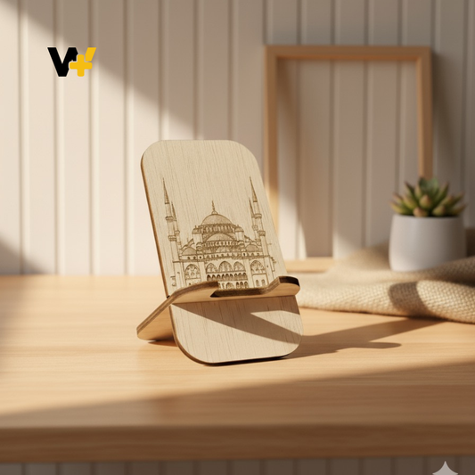 Phone Stand X Wooden 15cm x 8cm by WoozPluz